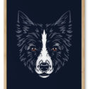 Plakat-med-illustration-af-en-hundt Hunden