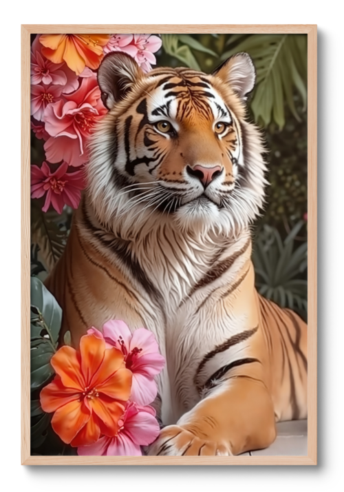 Tiger & blomster