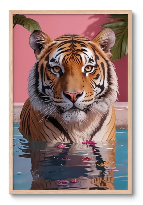 Tiger i pool